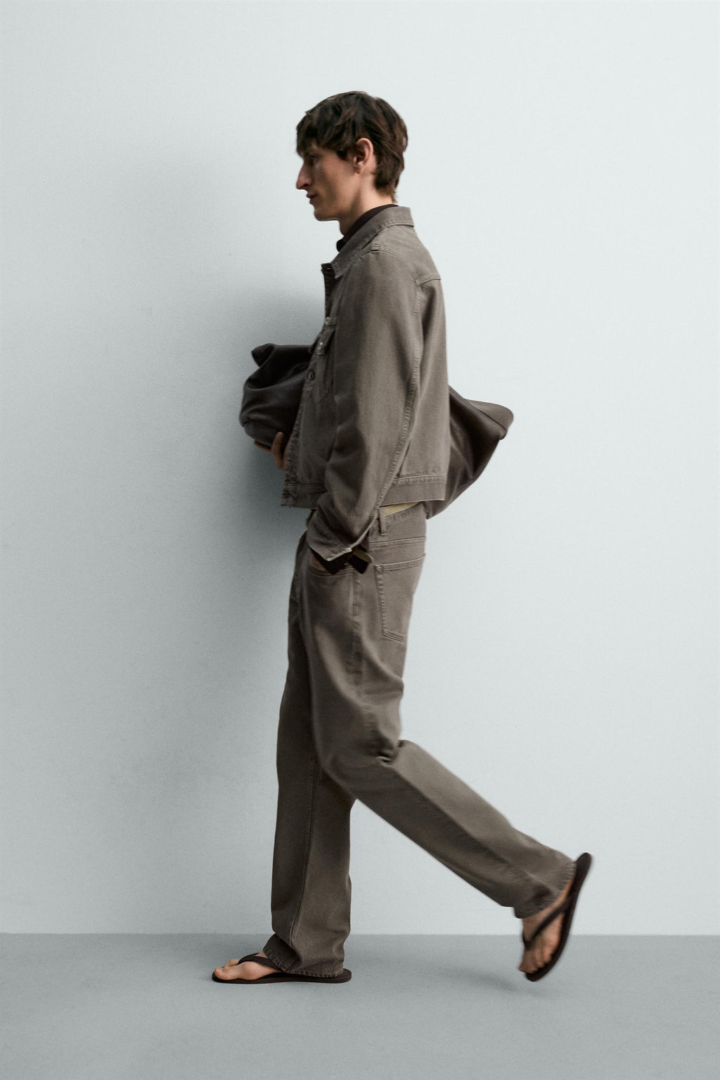 JEANS STRAIGHT FIT LIMITED EDITION / Verde gris - Zara фото 6