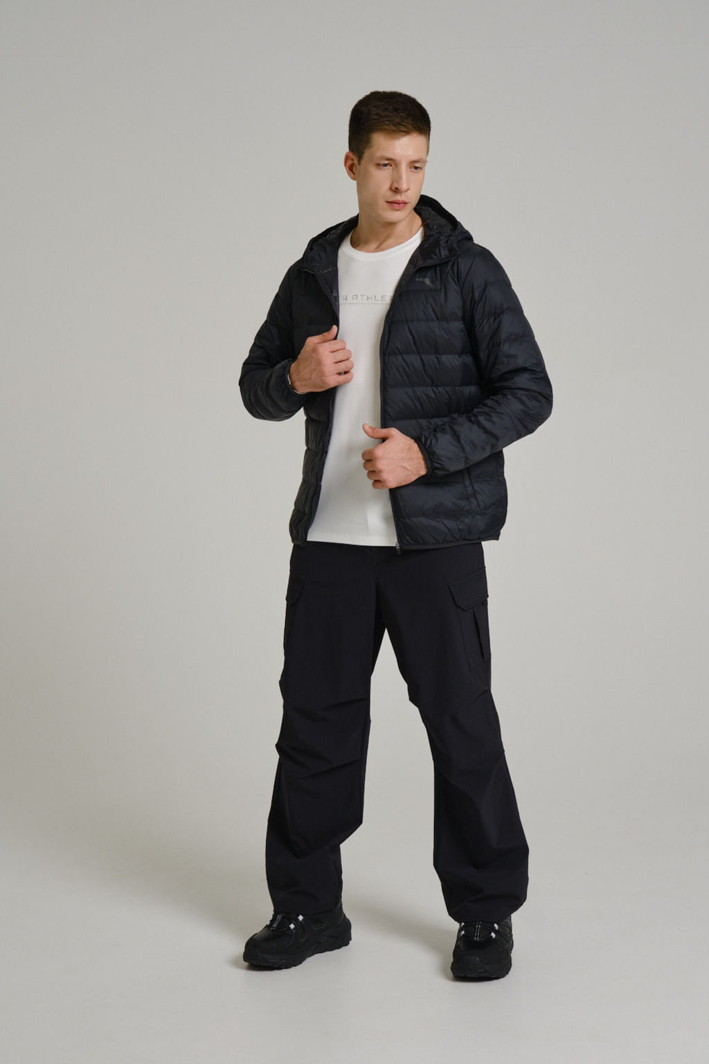 Пуховик легкий Черный