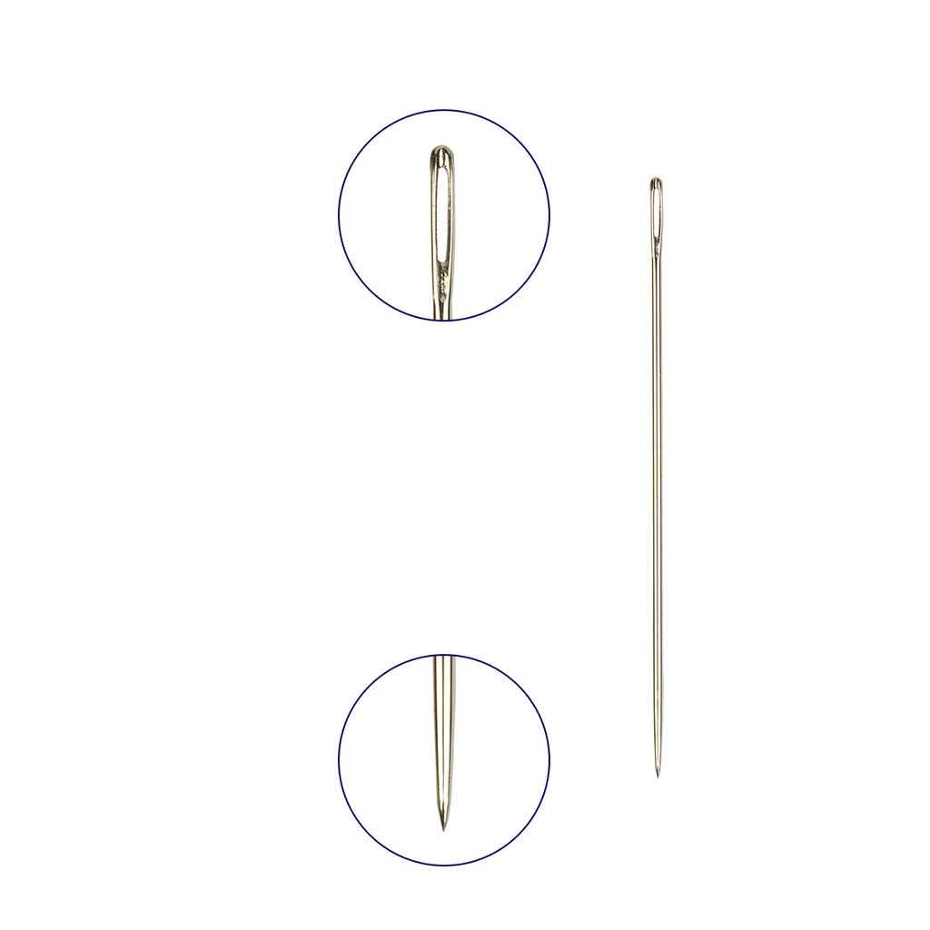 Иглы для шитья ручные Gamma N-005 для шитья №5/9 16 шт. в блистере