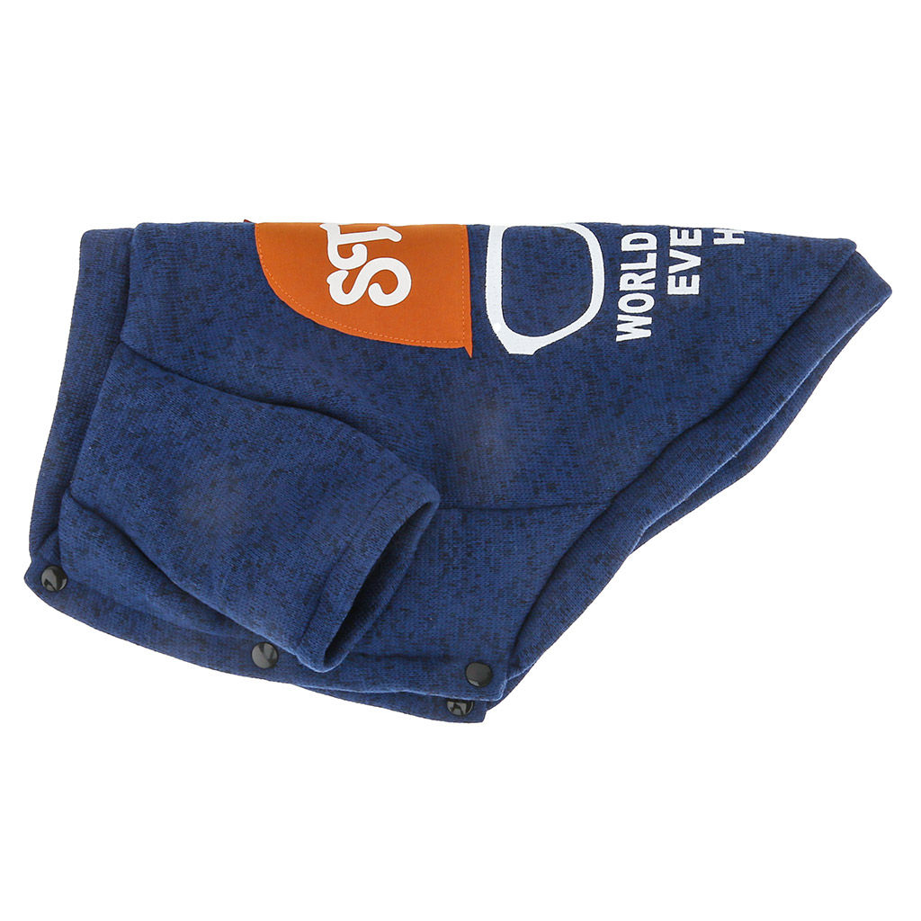 Пэт тойс (Pet toys) Одежда для собаки Толстовка Star с принтом, на кнопках р-р 2XL, длина спинки 42см/обхват груди 48см/обхват шеи 34см, цвет-синий, полиэстер/флис (Китай) - Домашняя мода фото 7