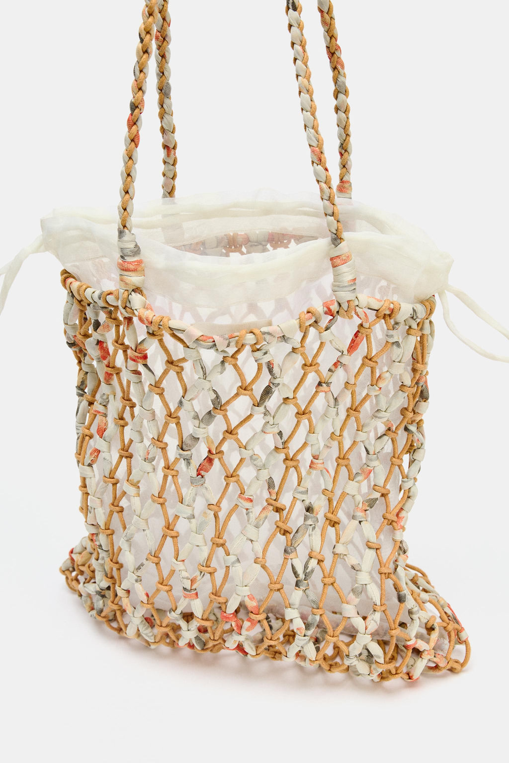BRAIDED WOVEN HANDBAG - Zara фото 9