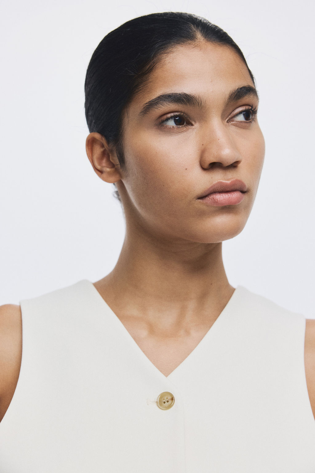 Chaleco con escote de pico y peplum - H&m фото 8