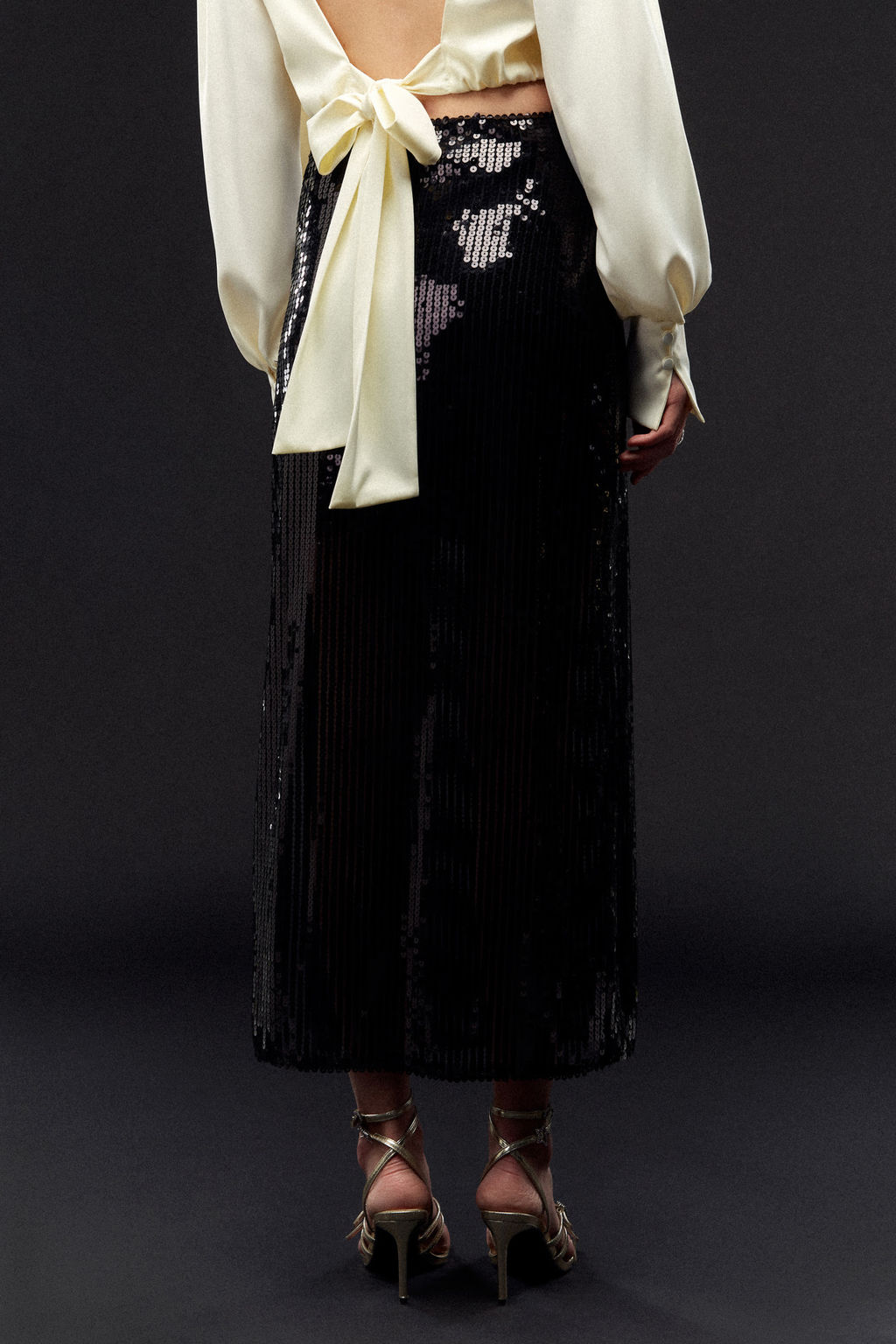 Юбка из пайеток с разрезом - Mollis фото 4