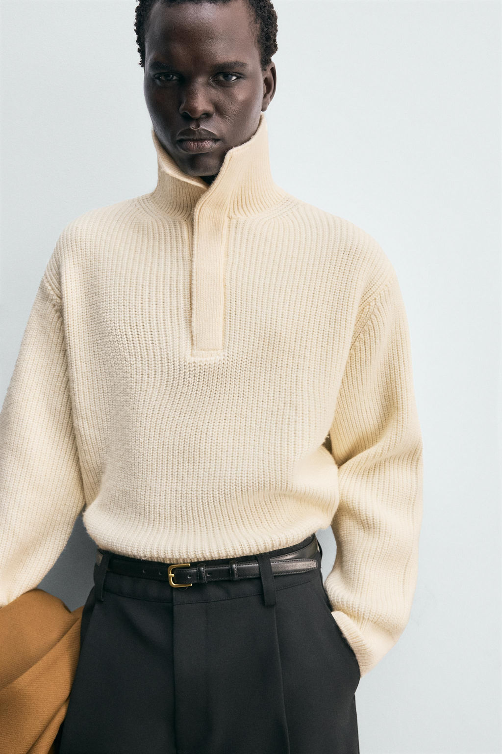 STRUCTURED HIGH NECK JUMPER