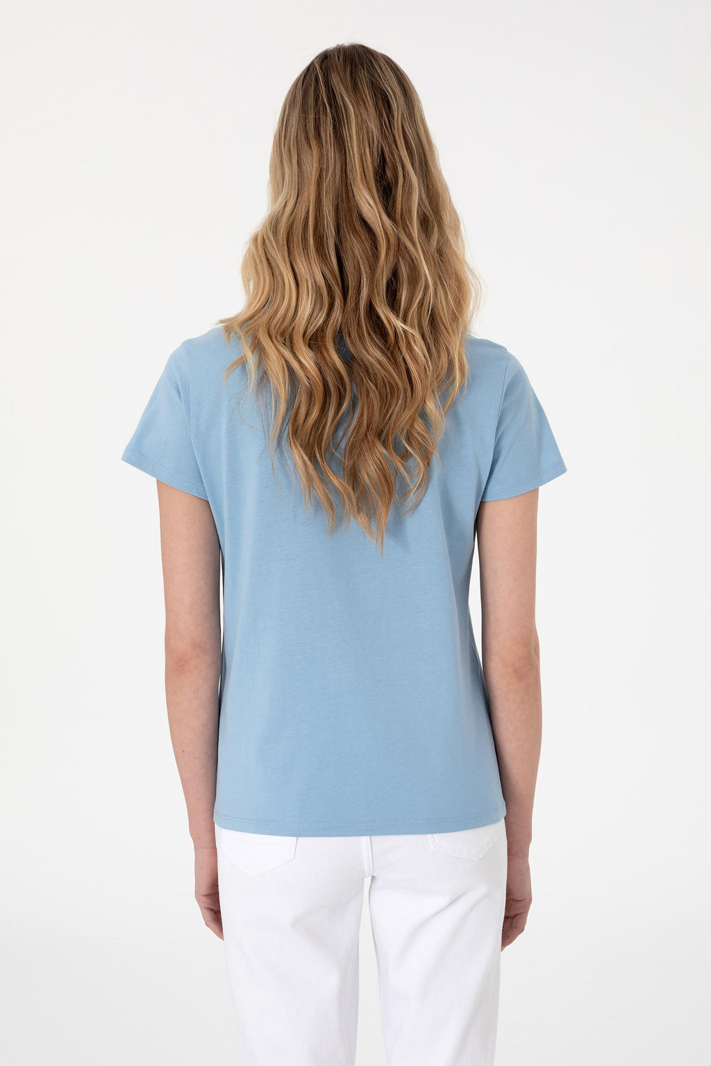 Kad_n Mavi Ti__rt Sepette S_rpriz _ndirim - U.s. polo assn фото 5