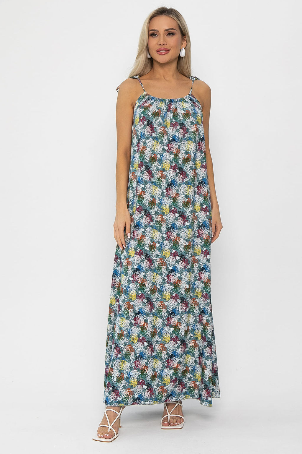 Платье Алиготе (серо-зеленое) П13760-12М - Lt collection фото 9