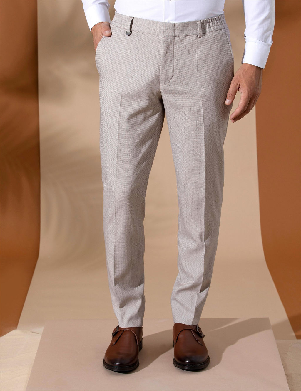 A__k Kahverengi Ex. Slim Fit Kuma_ Pantolon