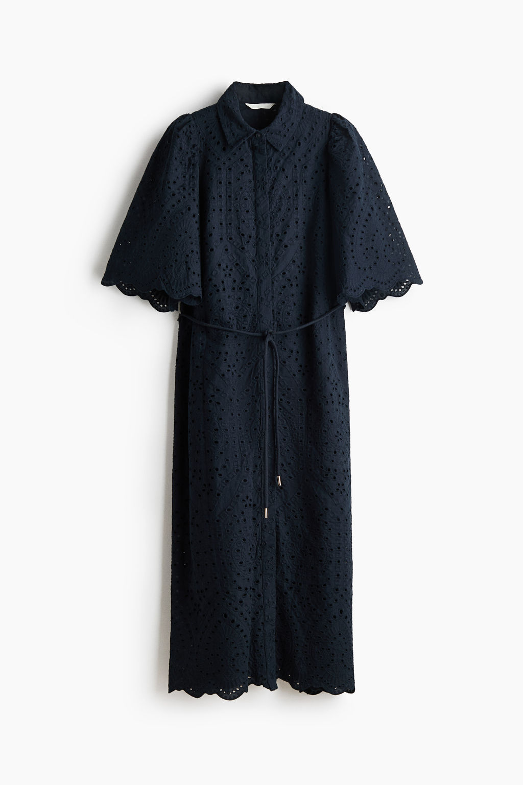 Vestido camisero de algod?n con bordado ingl?s - H&m фото 2