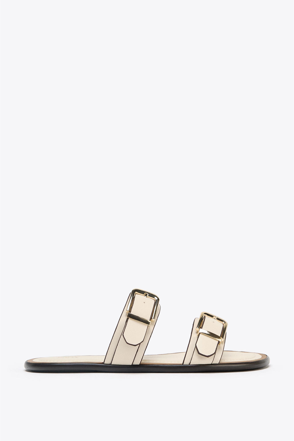 DOUBLE-STRAP BUCKLE SANDALS - Zara фото 7
