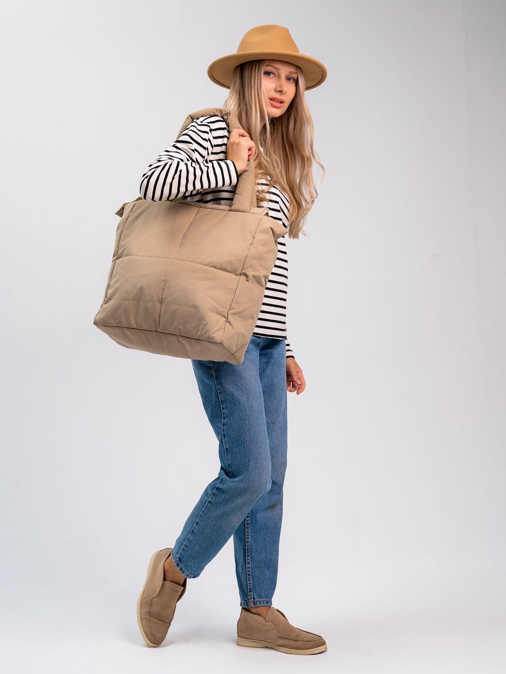 Сумка-шоппер Зима бежевый - Yollochka фото 2