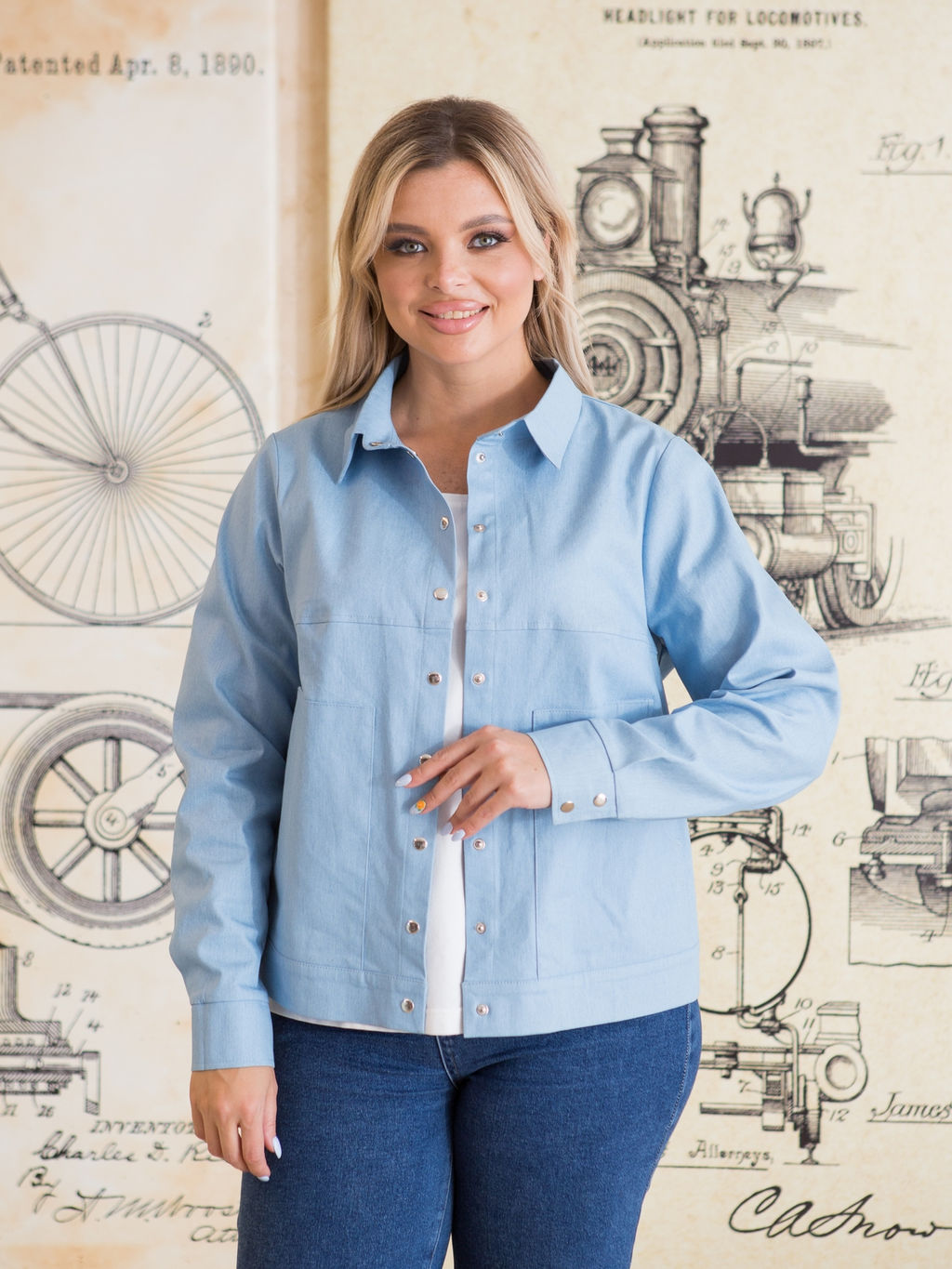 Жакет 1331 голубой - Novita фото 4