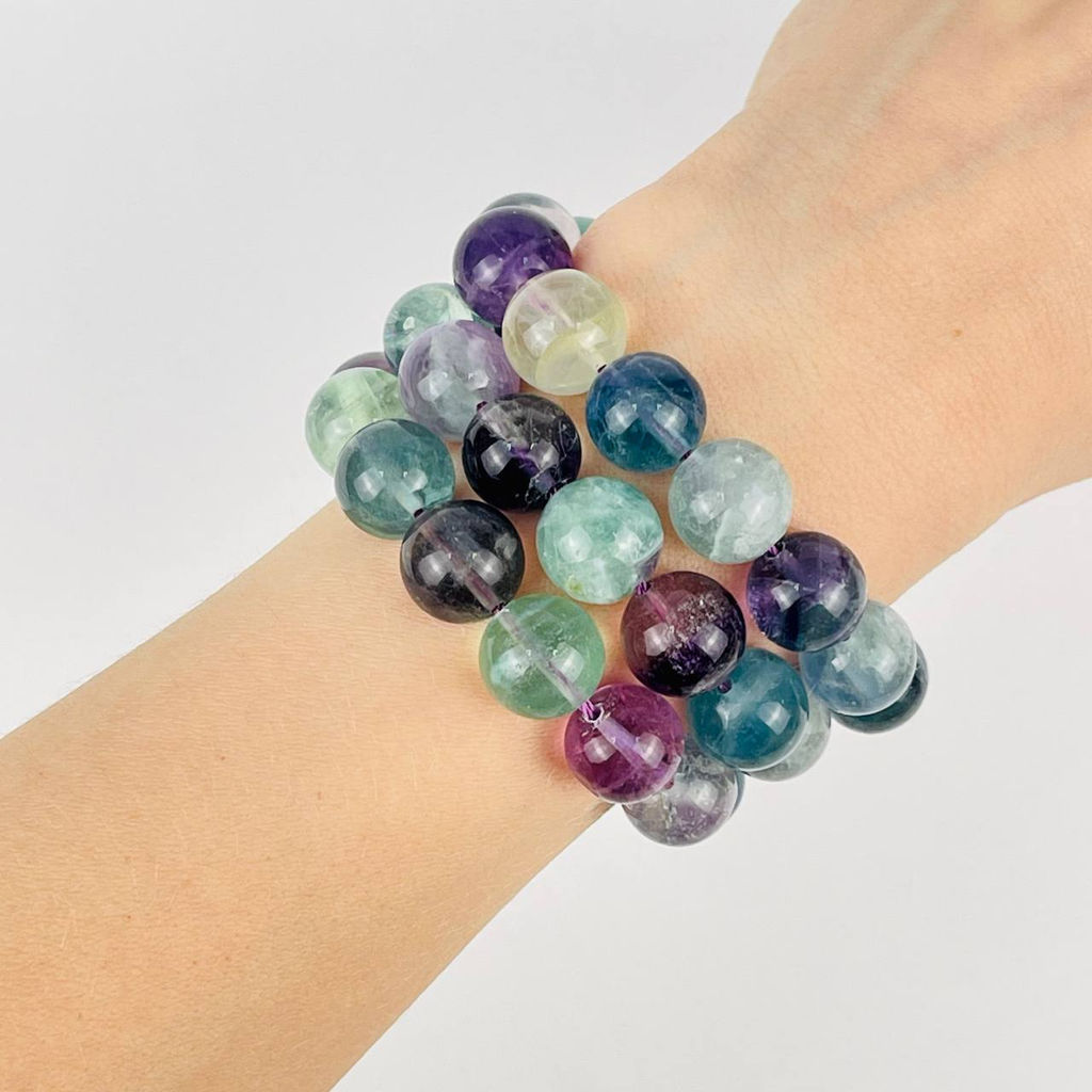 Бусины для украшений из Флюорита (32 бусины) 40 см