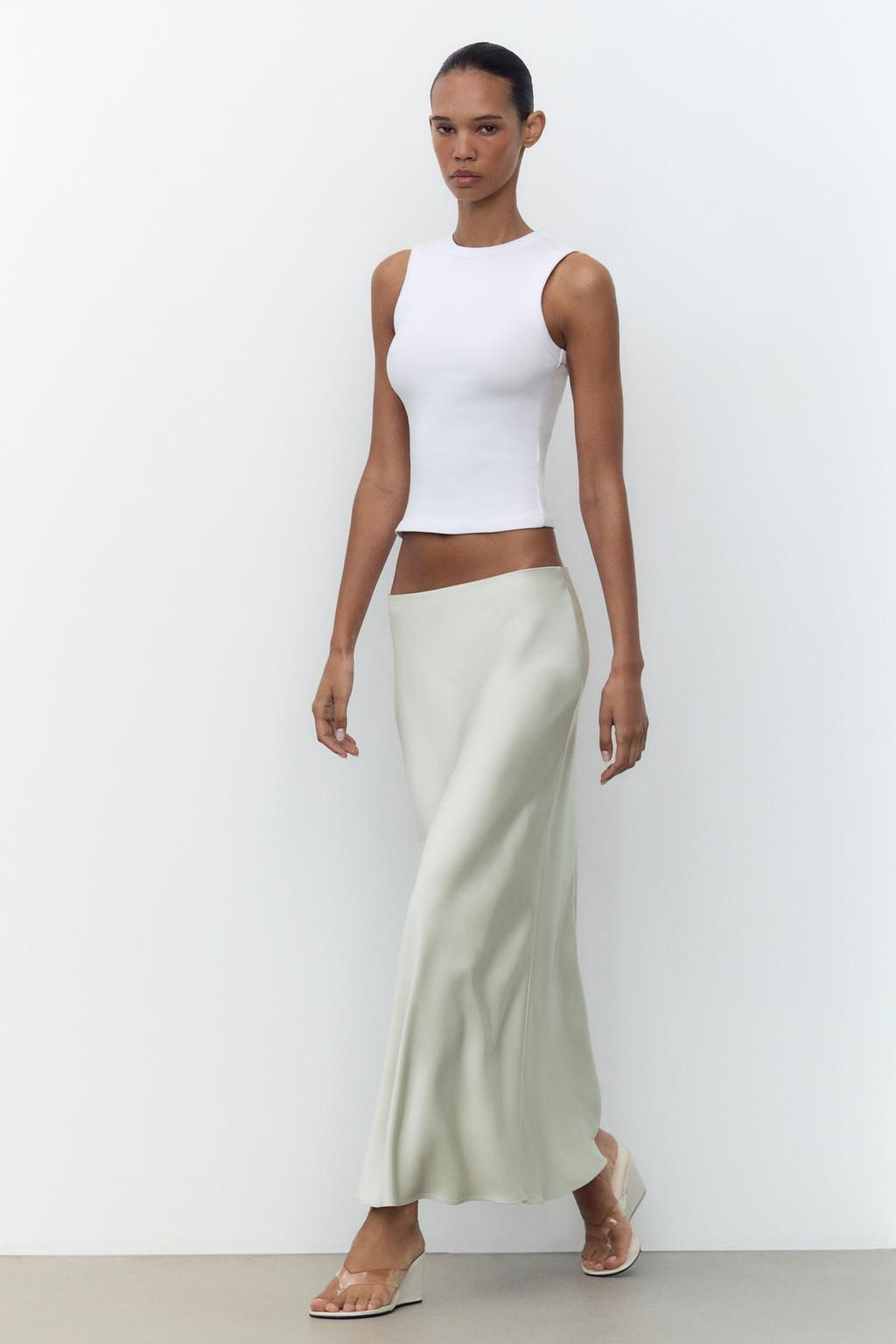 SATIN MIDI SKIRT - Zara фото 4