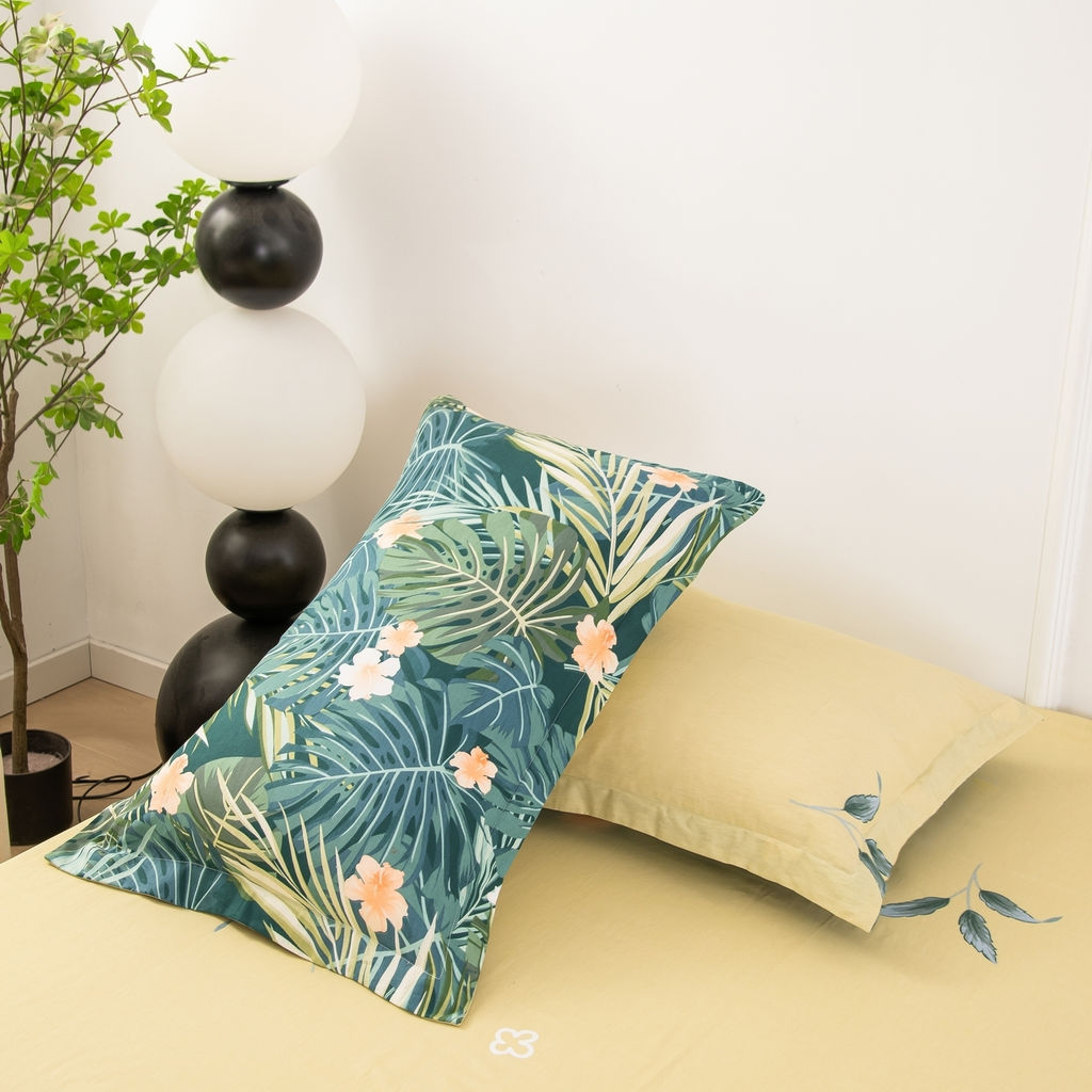 Комплект постельного белья Сатин с Одеялом 100% хлопок OB156 Евро 50-70 2 шт - Ситрейд фото 6