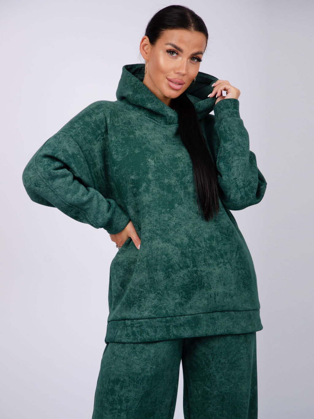 Костюм Винтаж чёрный, футер начес (М) - Малина фото 25