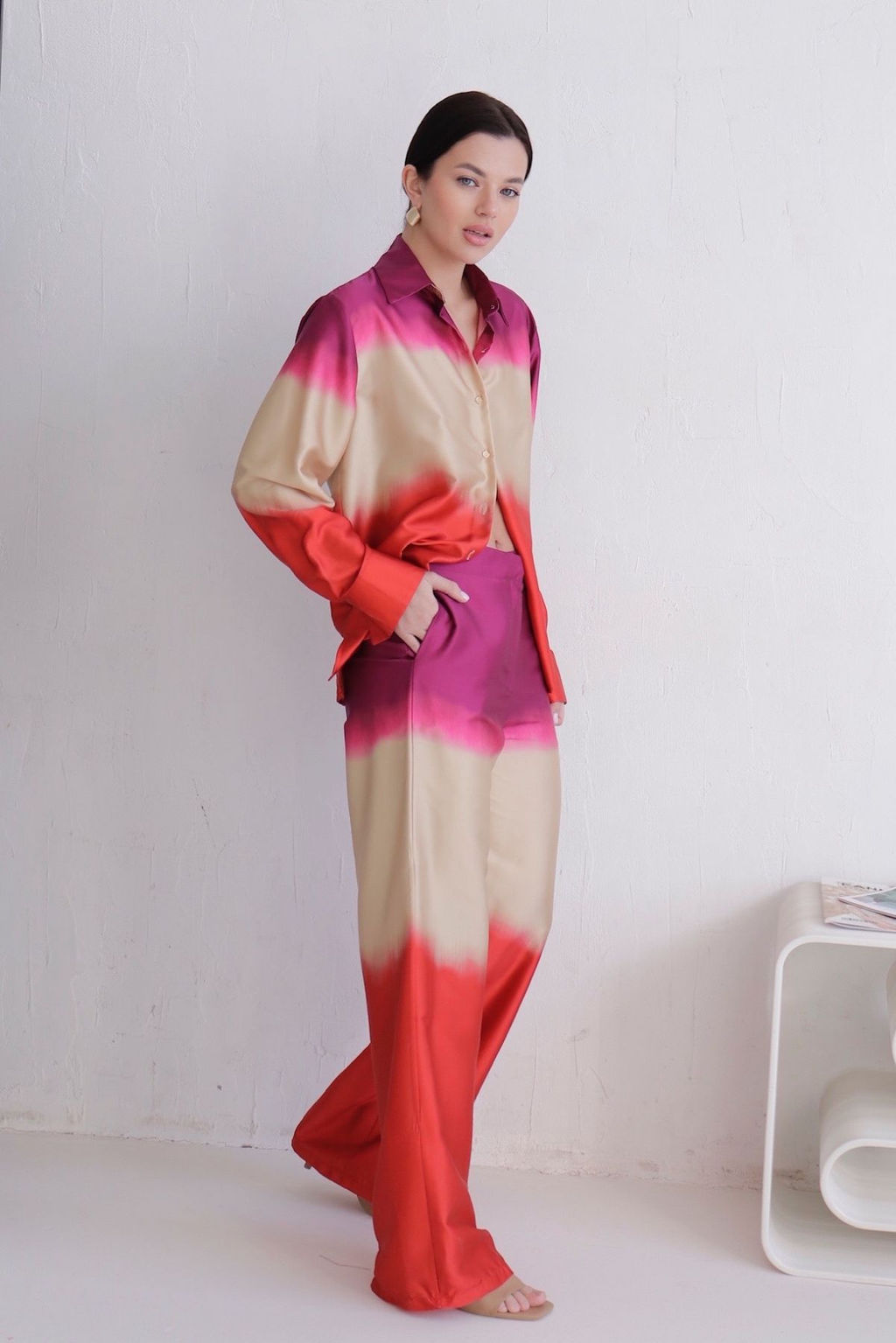 Рубашка с принтом градиент - Martichelli фото 5