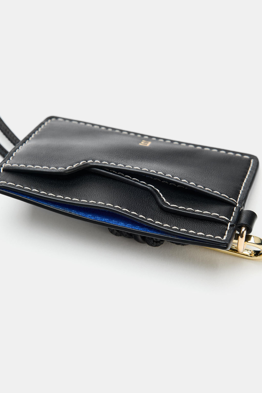 CARTERA TARJETERO PIEL / Negro - Zara фото 5