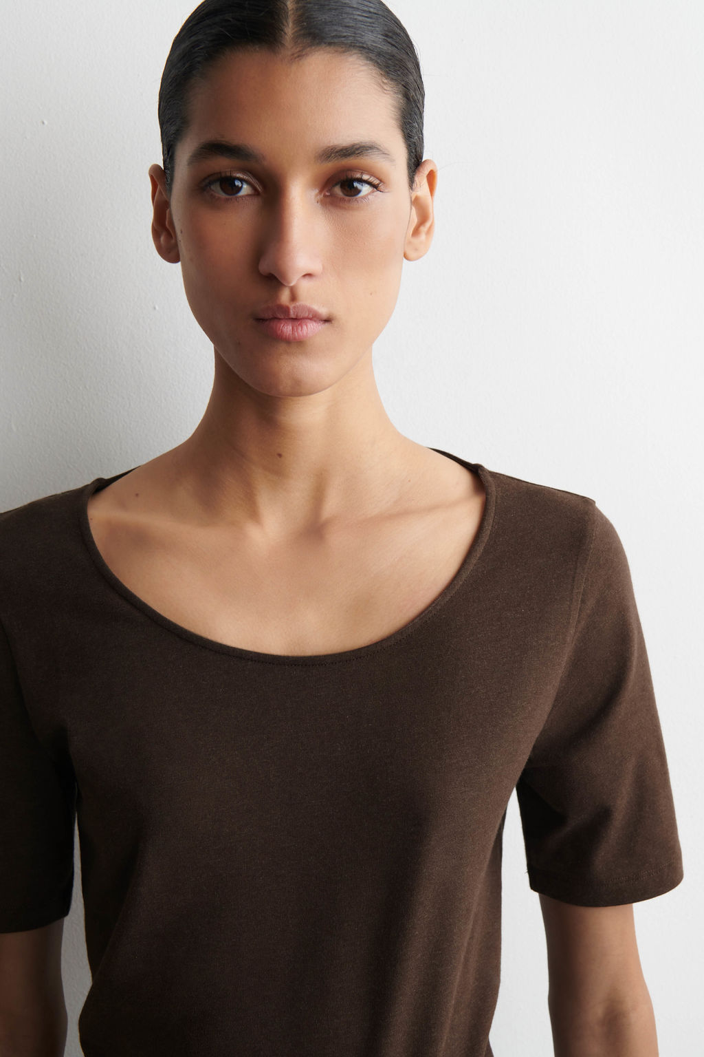 CAMISETA DE ALGOD?N CON CUELLO REDONDO - H&m фото 9