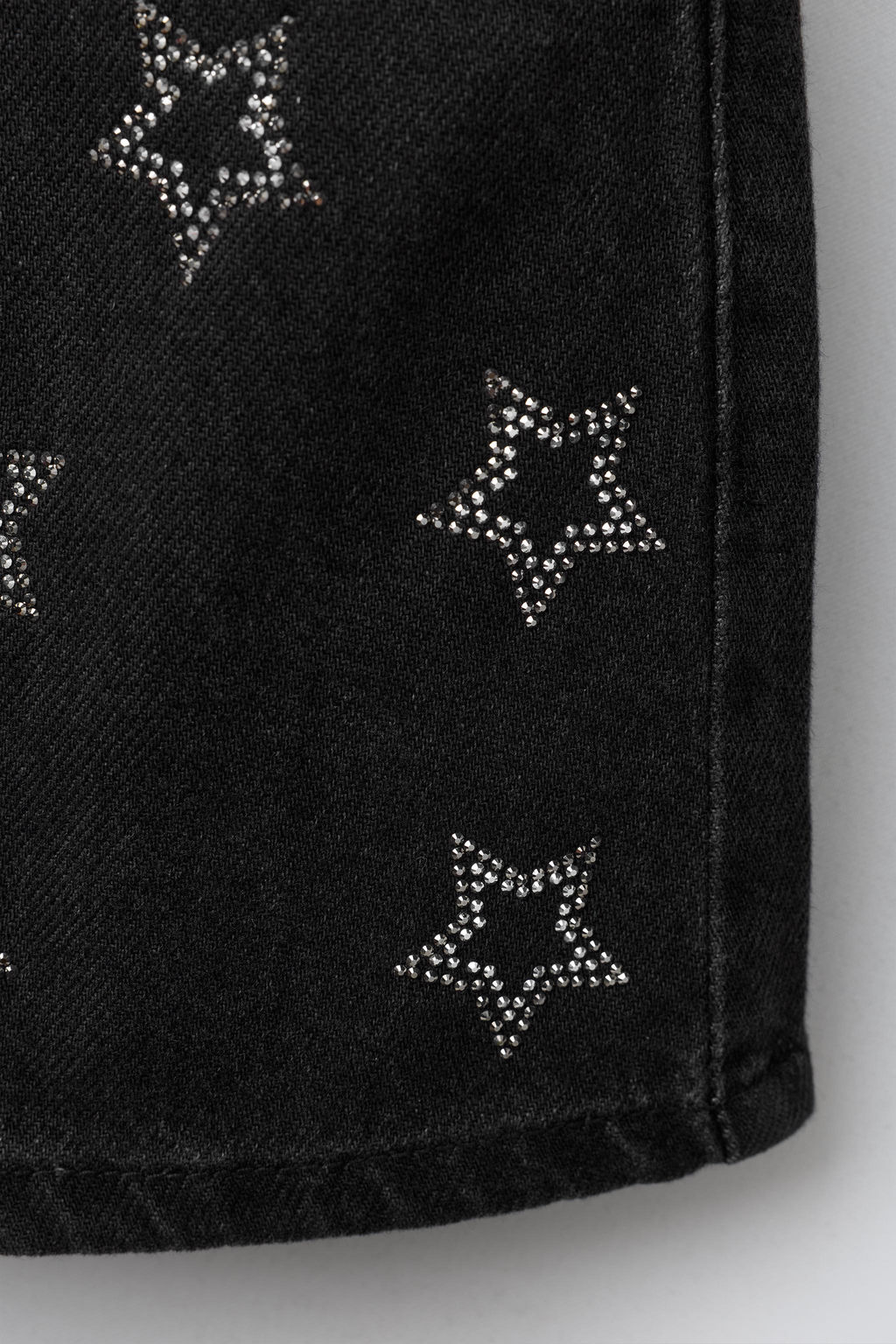 DENIM SKIRT WITH SPARKLY STARS - Zara фото 4