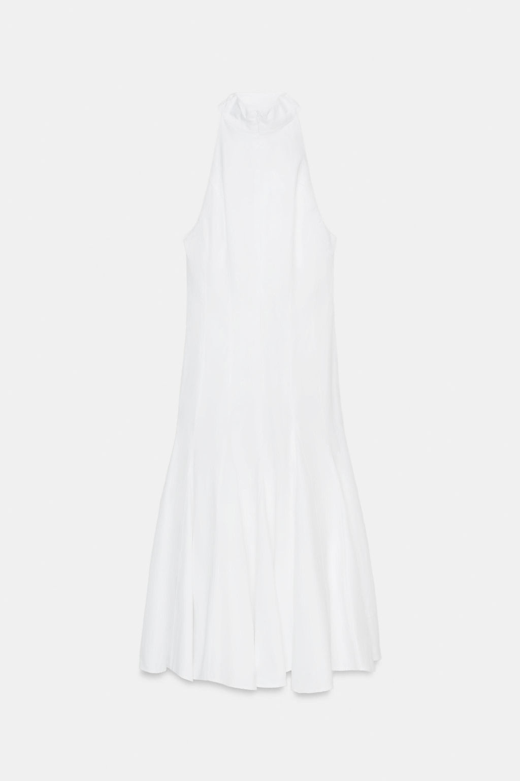 VESTIDO MID HALTER GODETS / Blanco - Zara фото 7