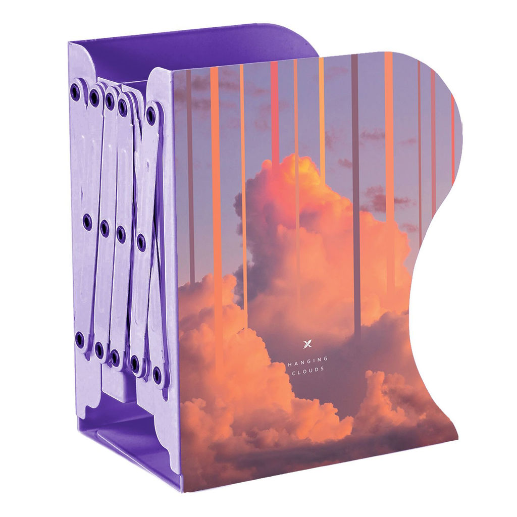 Подставка для книг раздвижная с 3 отделениями LOREX BOOKLOVER HANGING CLOUDS металлическая...