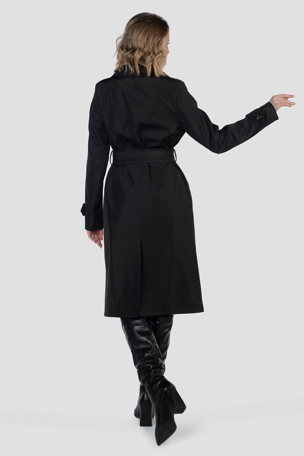 03-3426 Плащ женский (пояс) - El podio фото 5