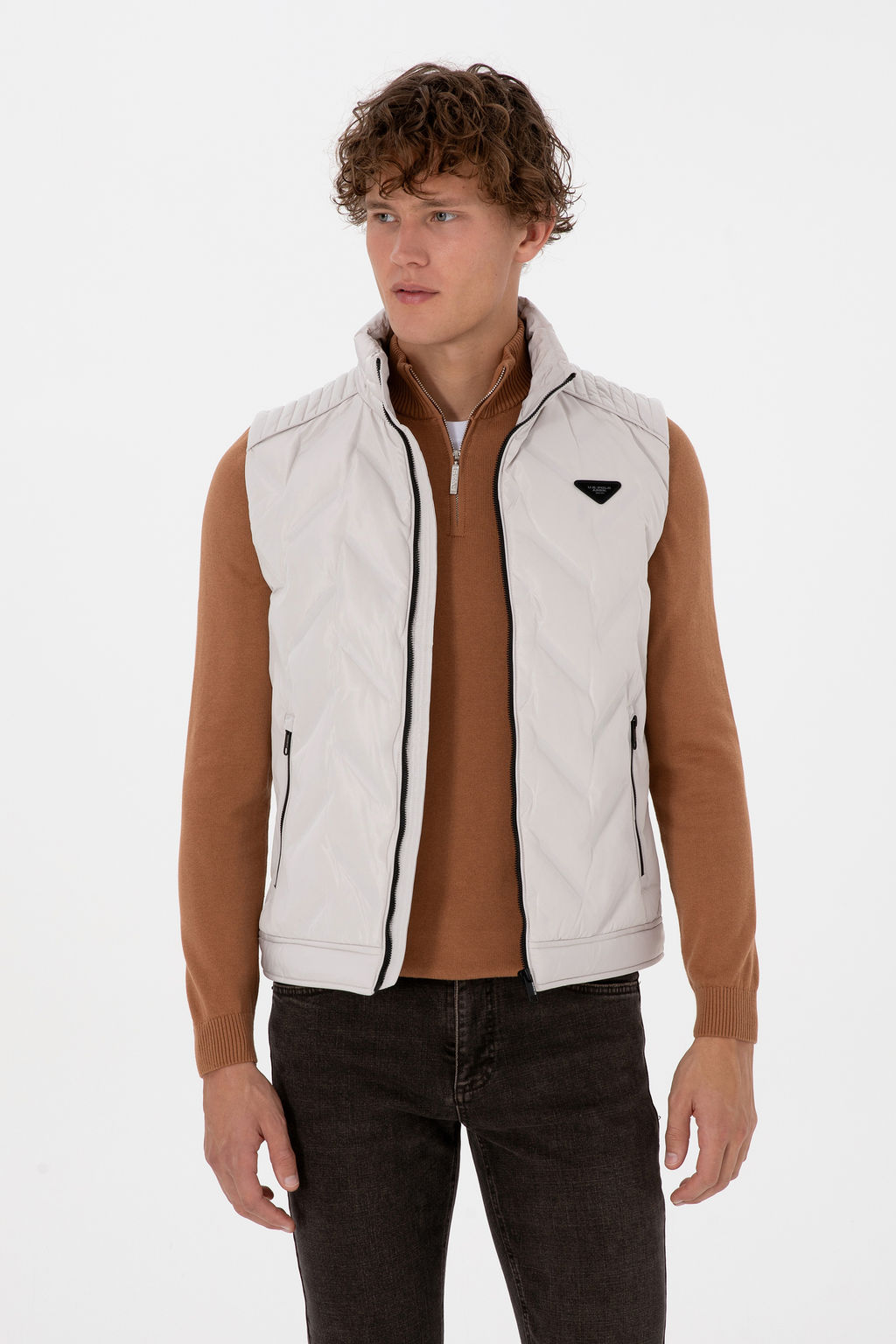 Erkek Krem Yelek - U.s. polo assn фото 3