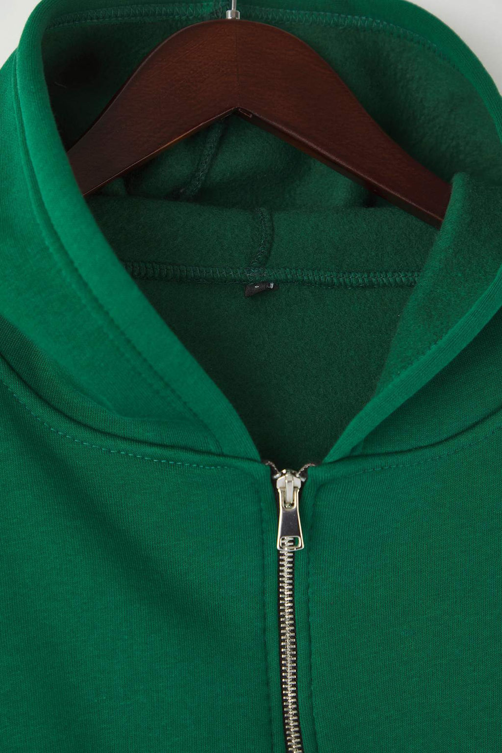 Zumrut Yesili Fermuarl? Kapusonlu Belden Oturmal? Esnek Orme Sweatshirt TWOAW26SW00089 - Trendyolmilla фото 7