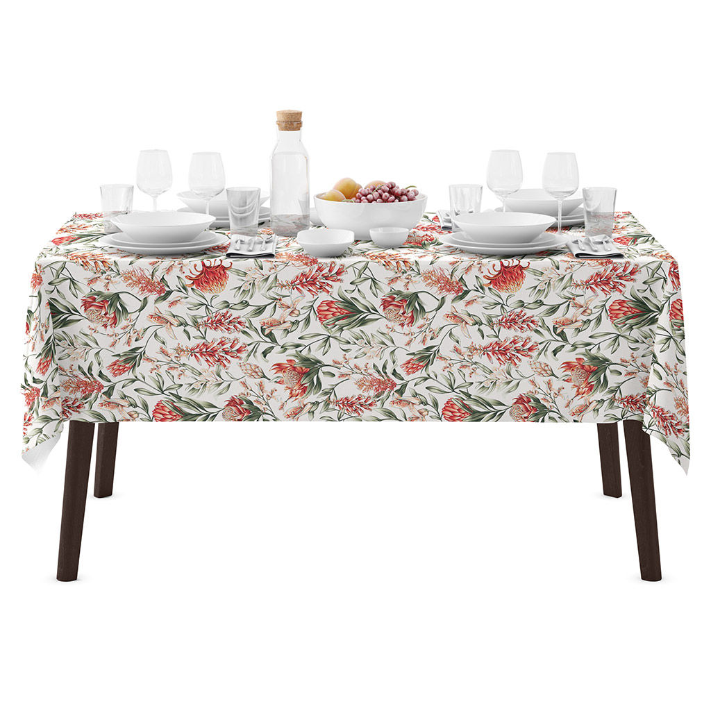 Скатерть 240х145см Сардиния, длина стола до 200см, на 10-12 персон, рогожка, хлопок Премиум 186г/м2, упаковка классическая 28х41см, Домашняя мода (Россия)  фото 2