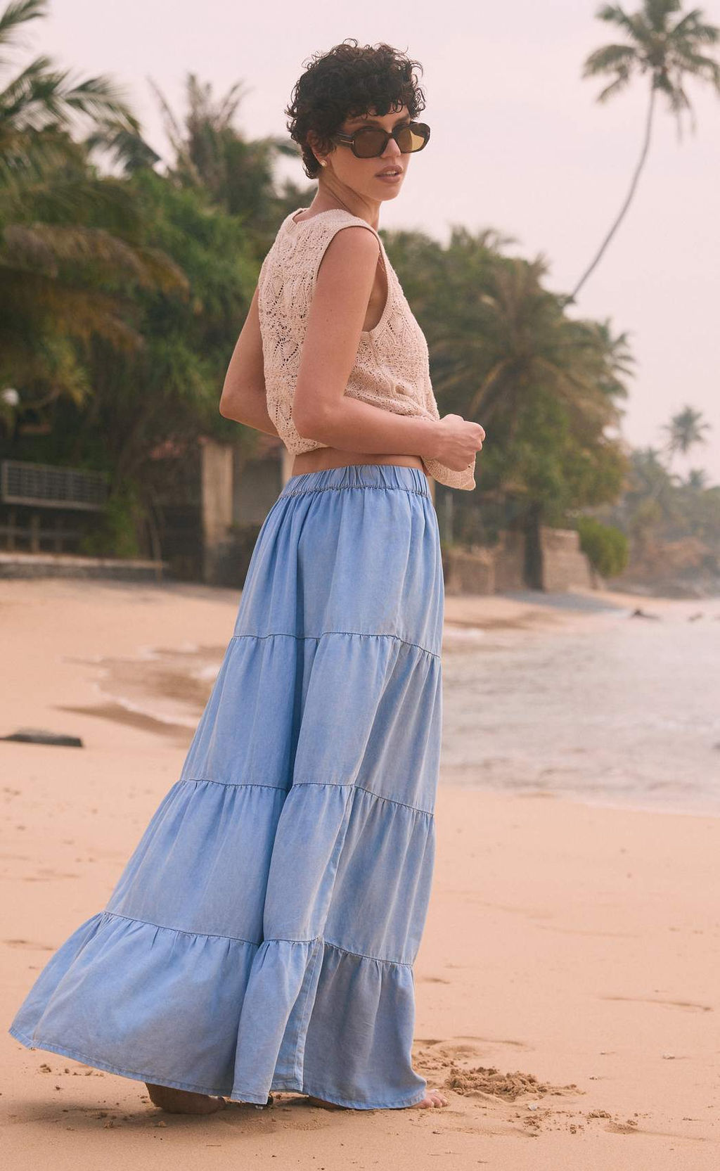 Юбка P512-0205 l.blue