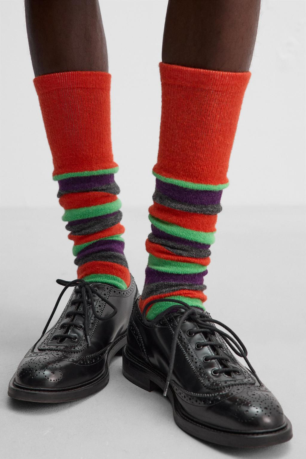 LONG STRIPE SOCKS X HARRY LAMBERT - Zara фото 7