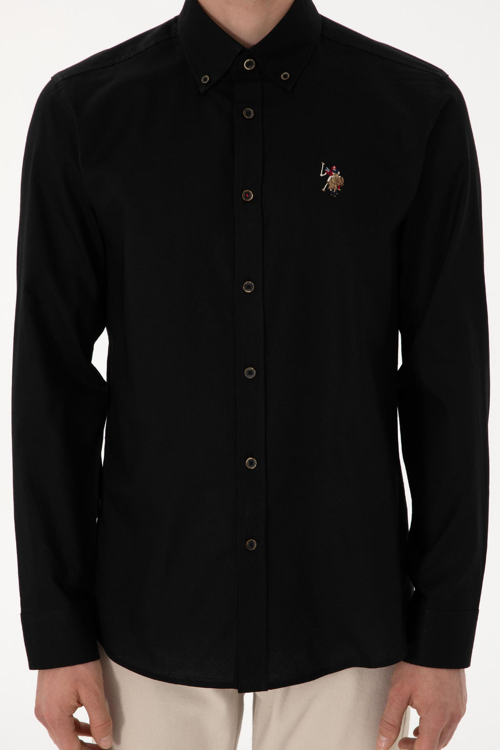 Erkek Siyah Uzun Kollu Basic G_mlek Sepette S_rpriz _ndirim - U.s. polo assn фото 6