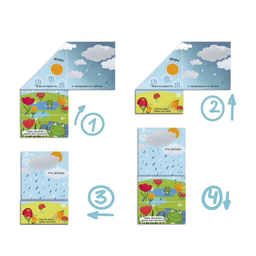 Книжка-картинка для детей. Серия Складные истории арт. 58104 КАК ВСЁ УСТРОЕНО - Феникс+ фото 2