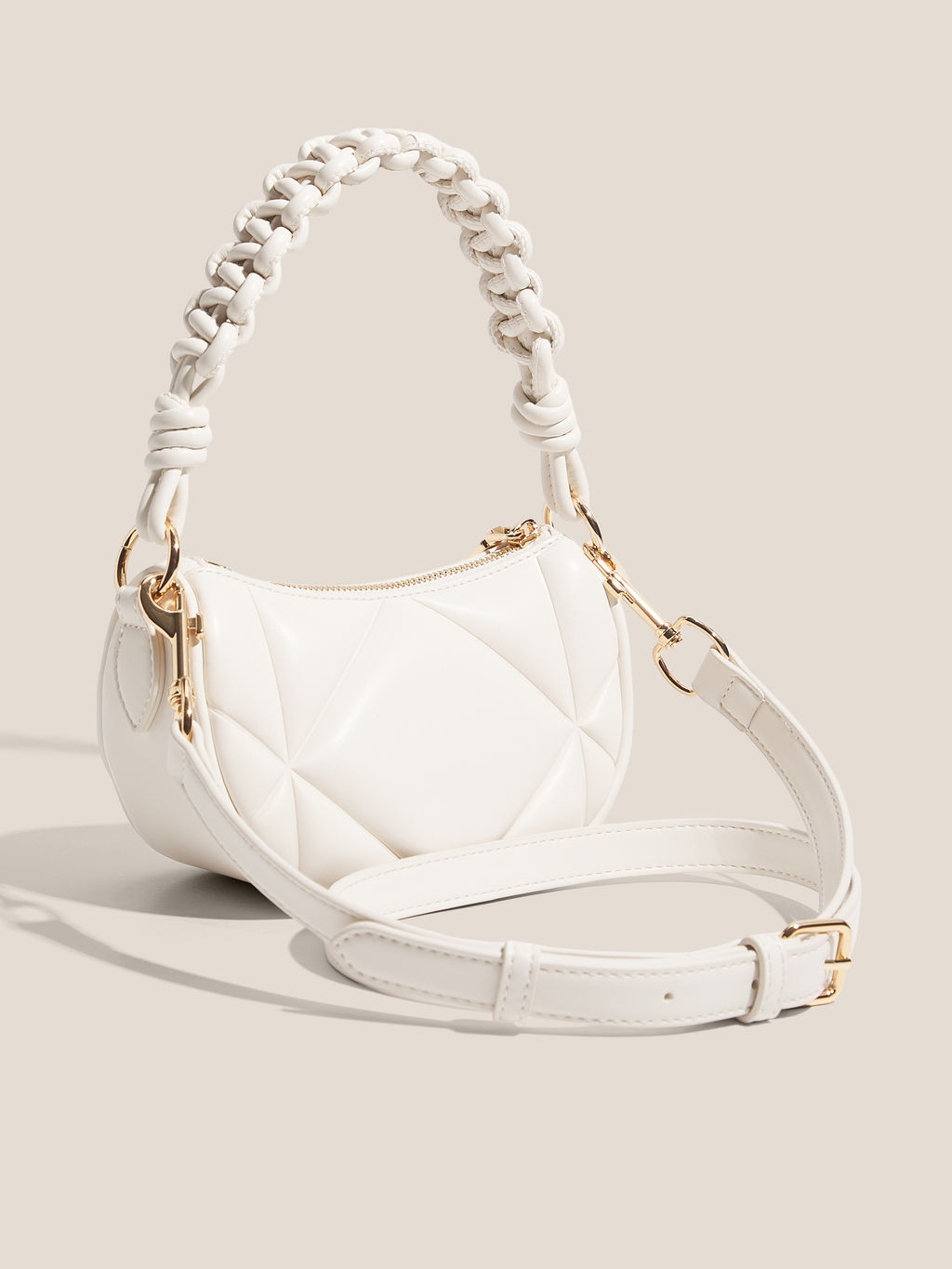 Женская сумка с ручкой LOVE MOSCHINO EMBOSSED Q Артикул 4625924, молочно-белый  фото 3