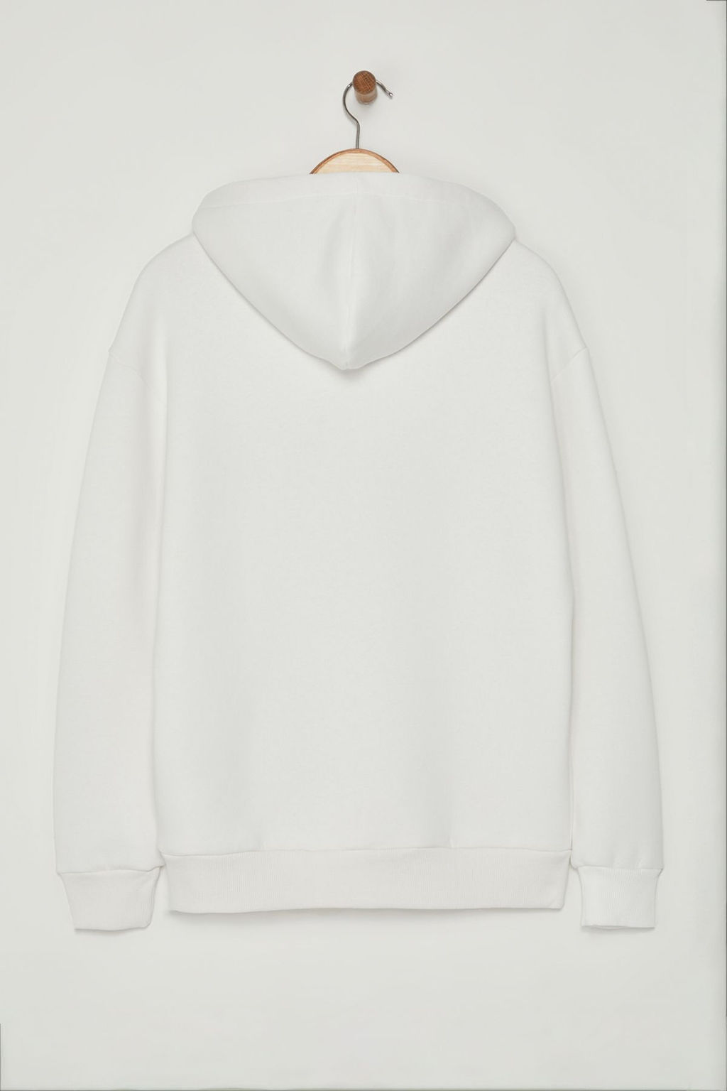TRENDYOL MAN Turuncu %100 Pamuk Kapusonlu / Genis Kesim Kolej Bask?l? Ici Polarl? Sweatshirt TMNAW24SW00063 - Trendyolmilla фото 37