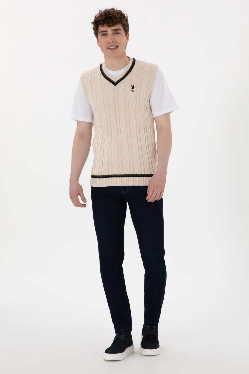 Erkek Krem S_veter - U.s. polo assn фото 4