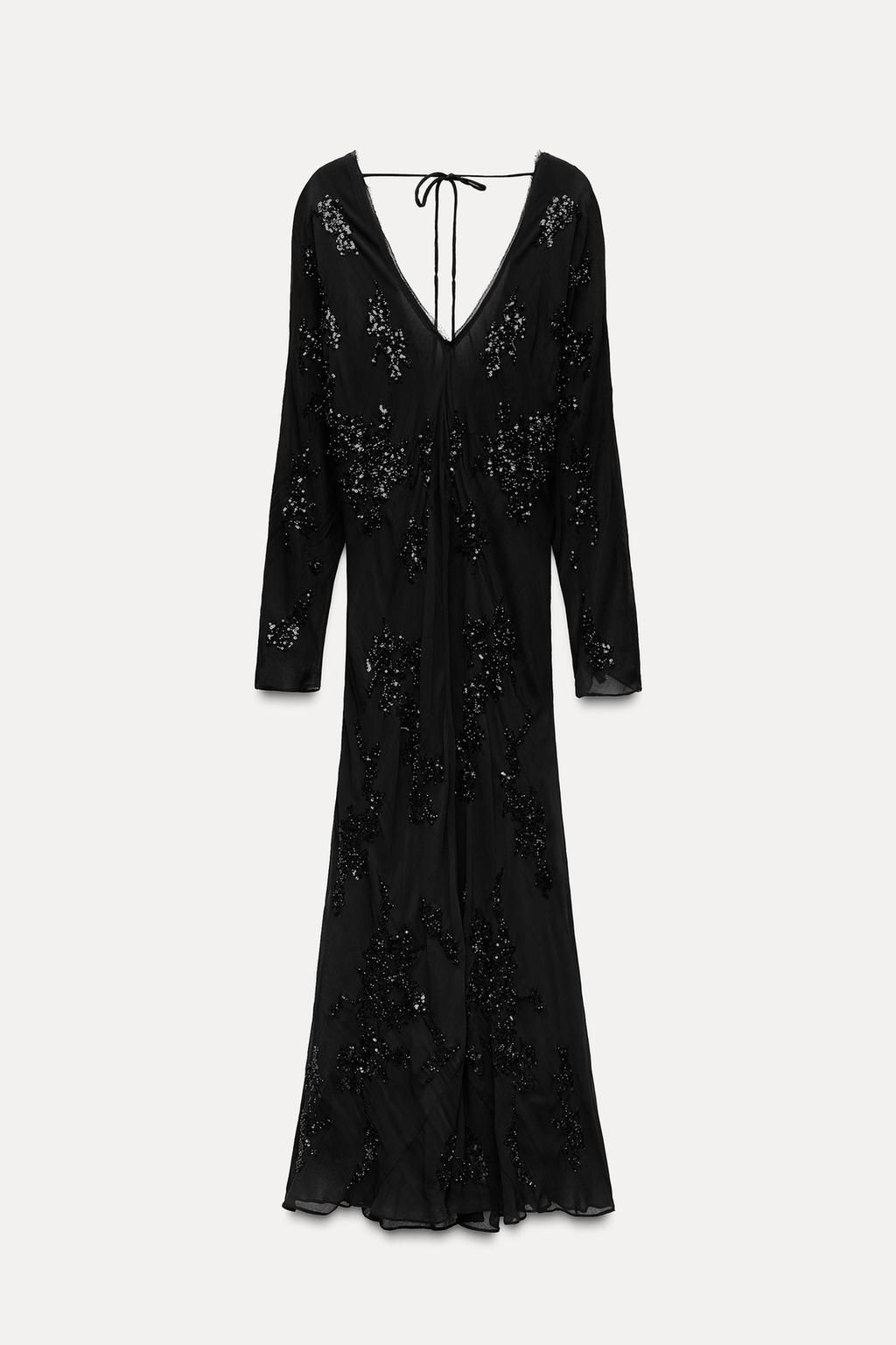 EMBROIDERED SEQUINNED DRESS ZW COLLECTION - Zara фото 2