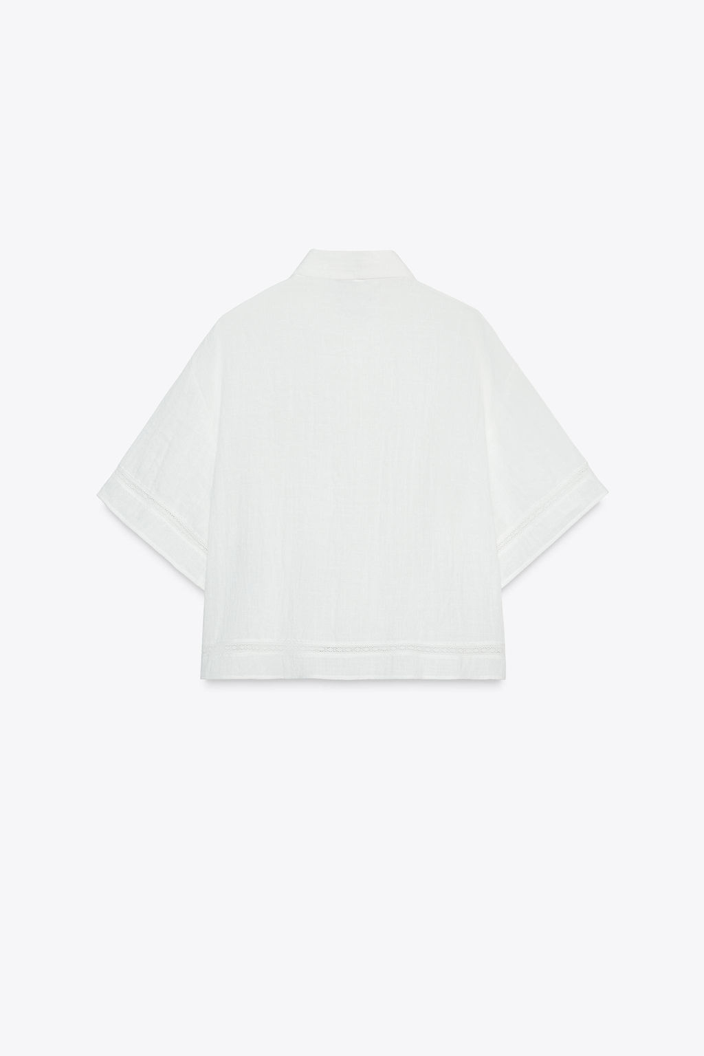 HEMSTITCH SHORT SHIRT - Zara фото 19