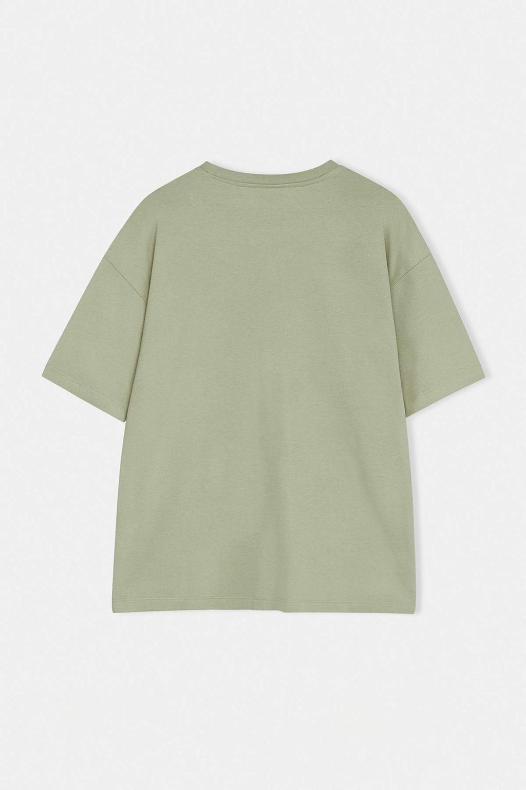 Ekru Oversize/Genis Kesim Nak?sl? %100 Pamuk T-shirt TMNSS26TS00024 - Trendyolmilla фото 8