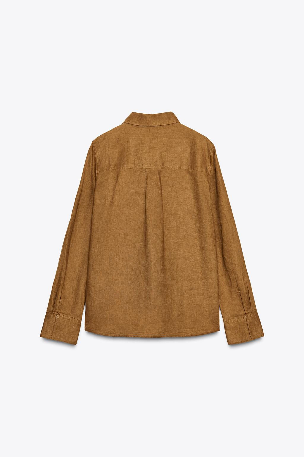 ZW COLLECTION 100% LINEN SHIRT - Zara фото 27