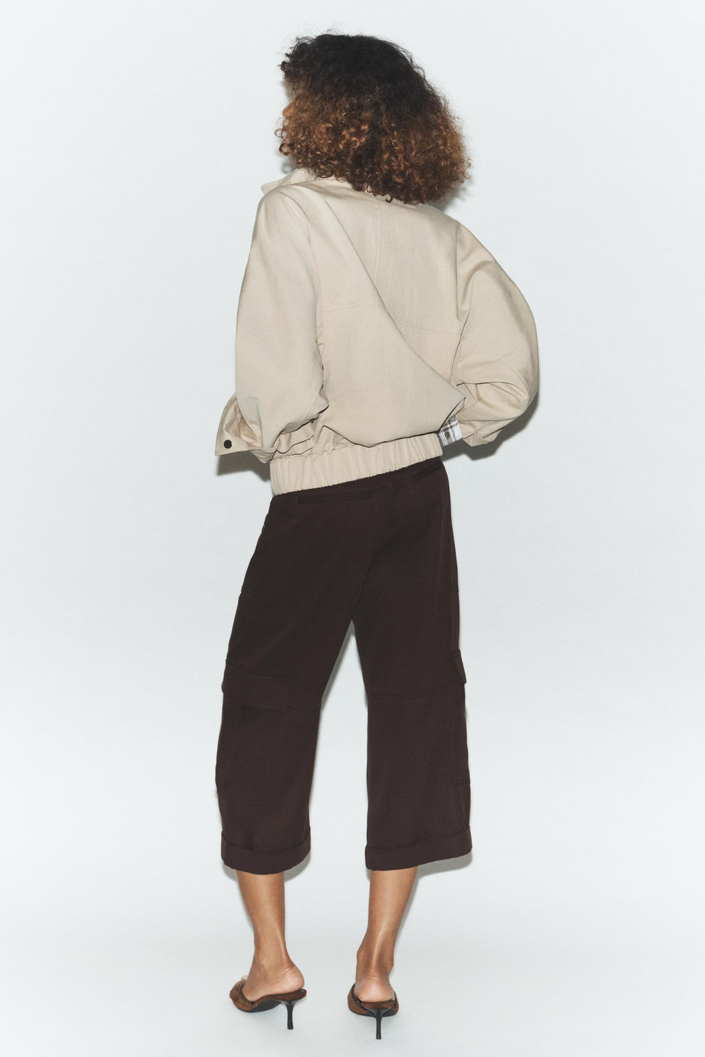 OVERSIZE HIGH NECK BOMBER JACKET - Zara фото 12