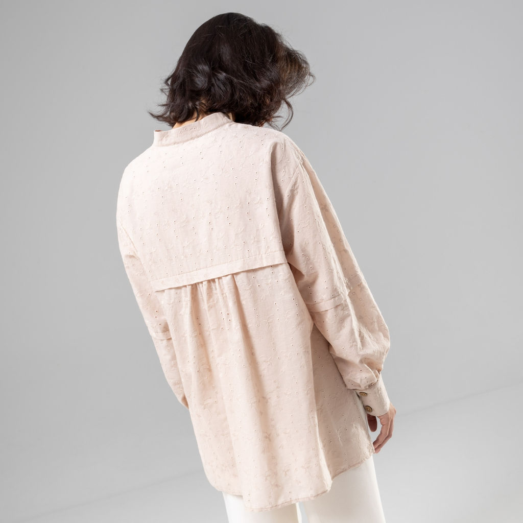 Рубашка из 100% хлопка, Дивная смелость (beige) - Charutti фото 23