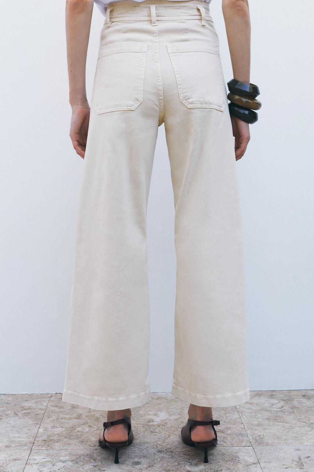 ZW COLLECTION WIDE-LEG HIGH-WAIST JEANS - Zara фото 28