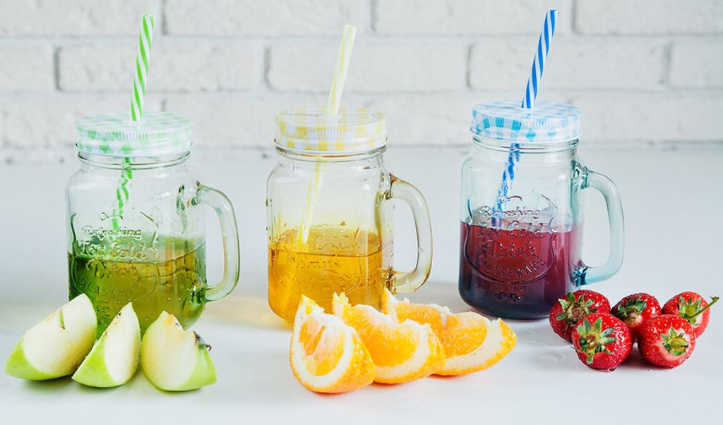 Кружка стекло, 450 мл, с крышкой и трубочкой (зелёный) SDFG0114-3 (298249) - Daniks фото 3