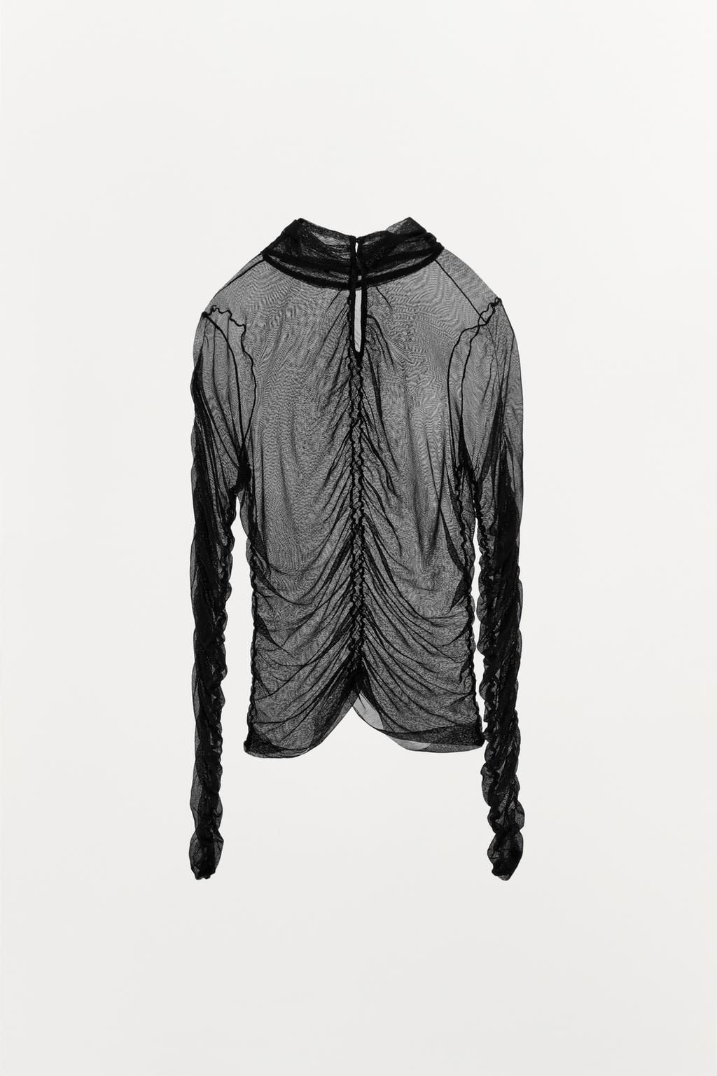 100% SILK DRAPED TOP - Zara фото 15