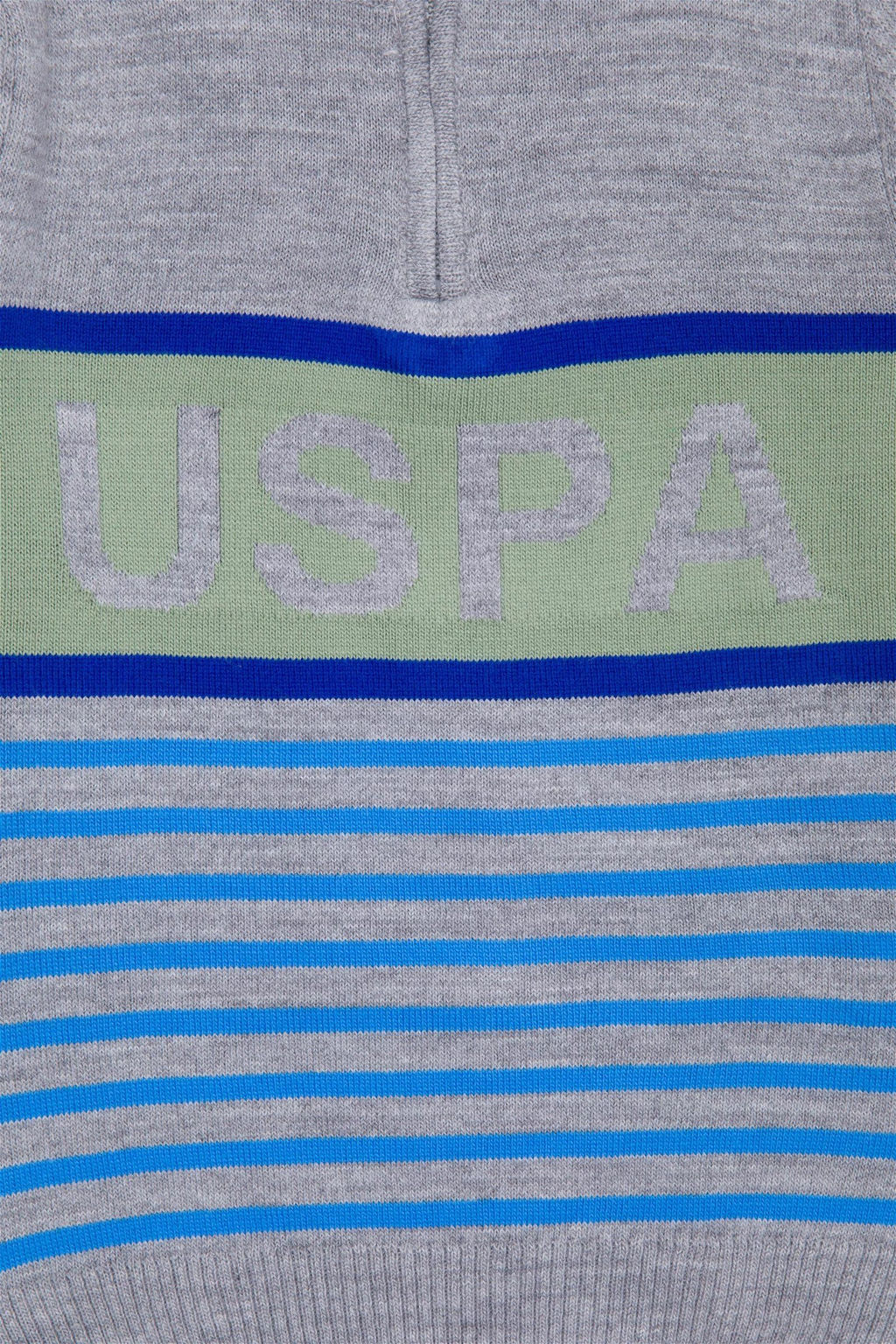 U. S. Polo Assn Серый меланжевый свитер на молнии для мальчика - U.s. polo assn фото 6