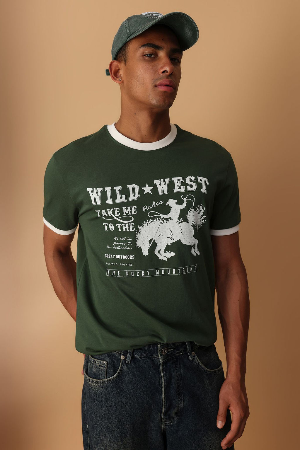 TRENDYOL MAN Tas Modern Herritage Oversize/Genis Kesim %100 Pamuklu Bask?l? T-Shirt TMNSS25TS00126 - Trendyolmilla фото 2