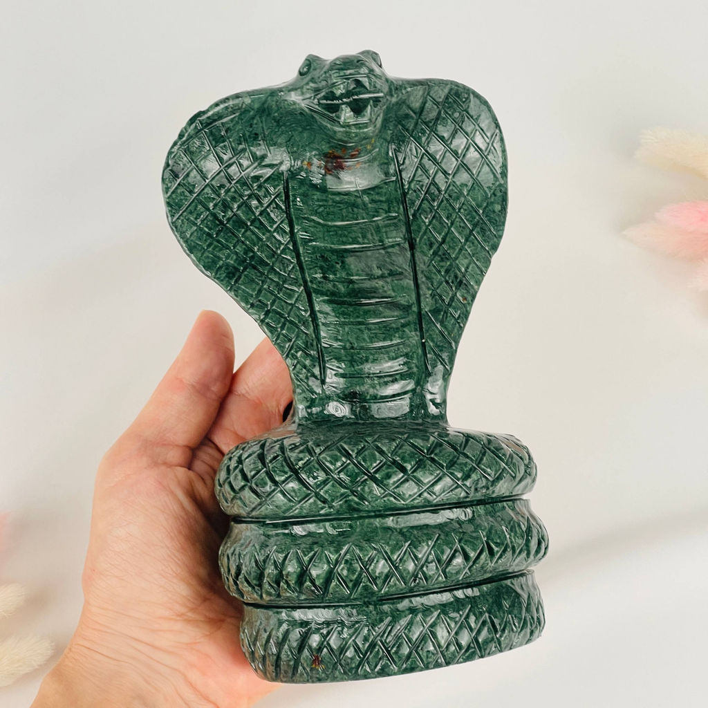 Статуэтка Кобра из Змеевика - Радуга самоцветов фото 3