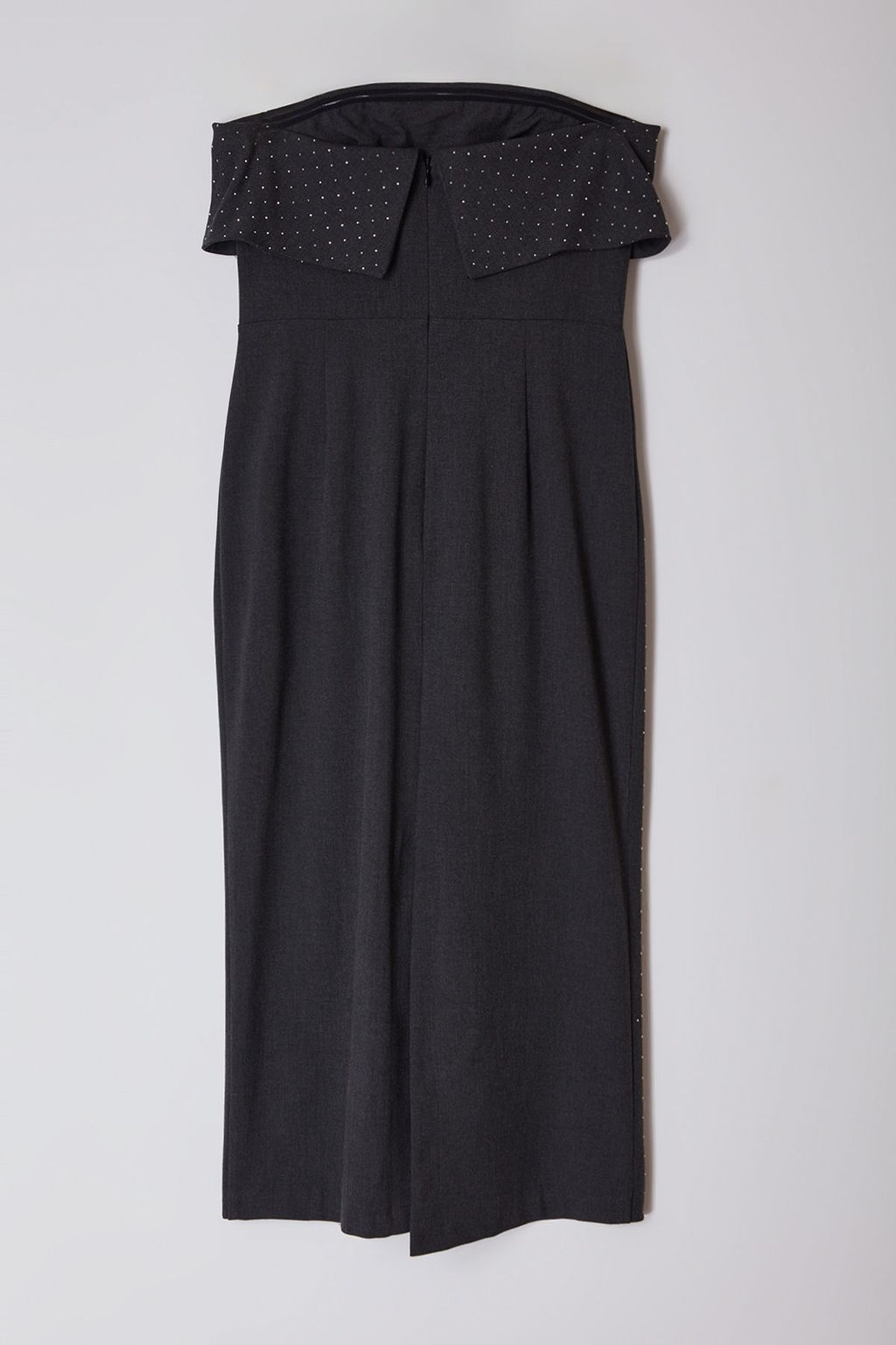 Limited Edition Antrasit Tas Bask?l? S?k Midi Abiye Gece Mezuniyet Elbisesi TPRAW25EL00014 - Trendyolmilla фото 7