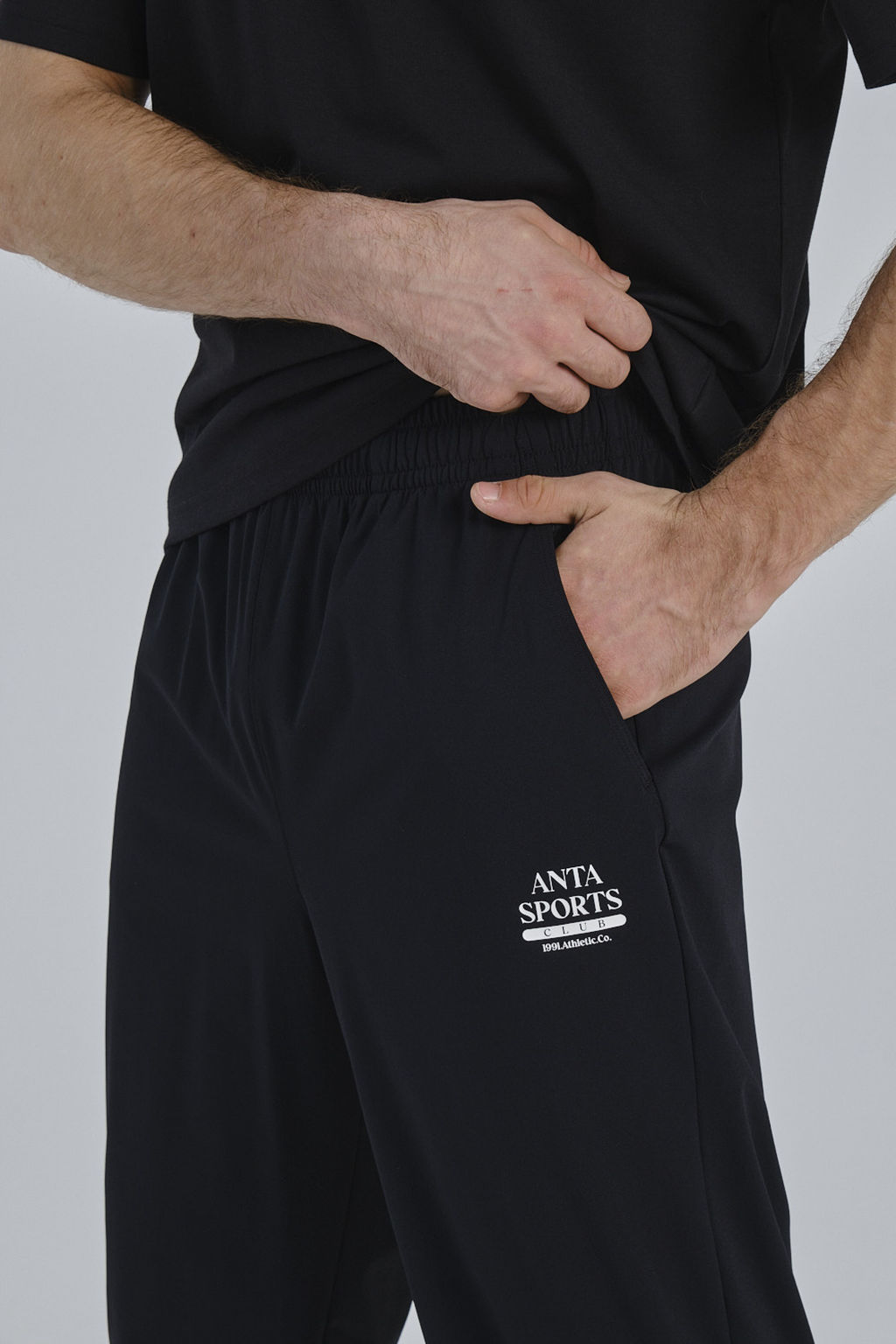 Брюки трикотажные Черный - Anta фото 4